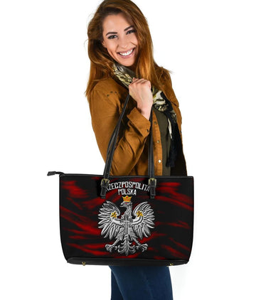 Poland Leather Tote Bag Polish Eagle RLT7