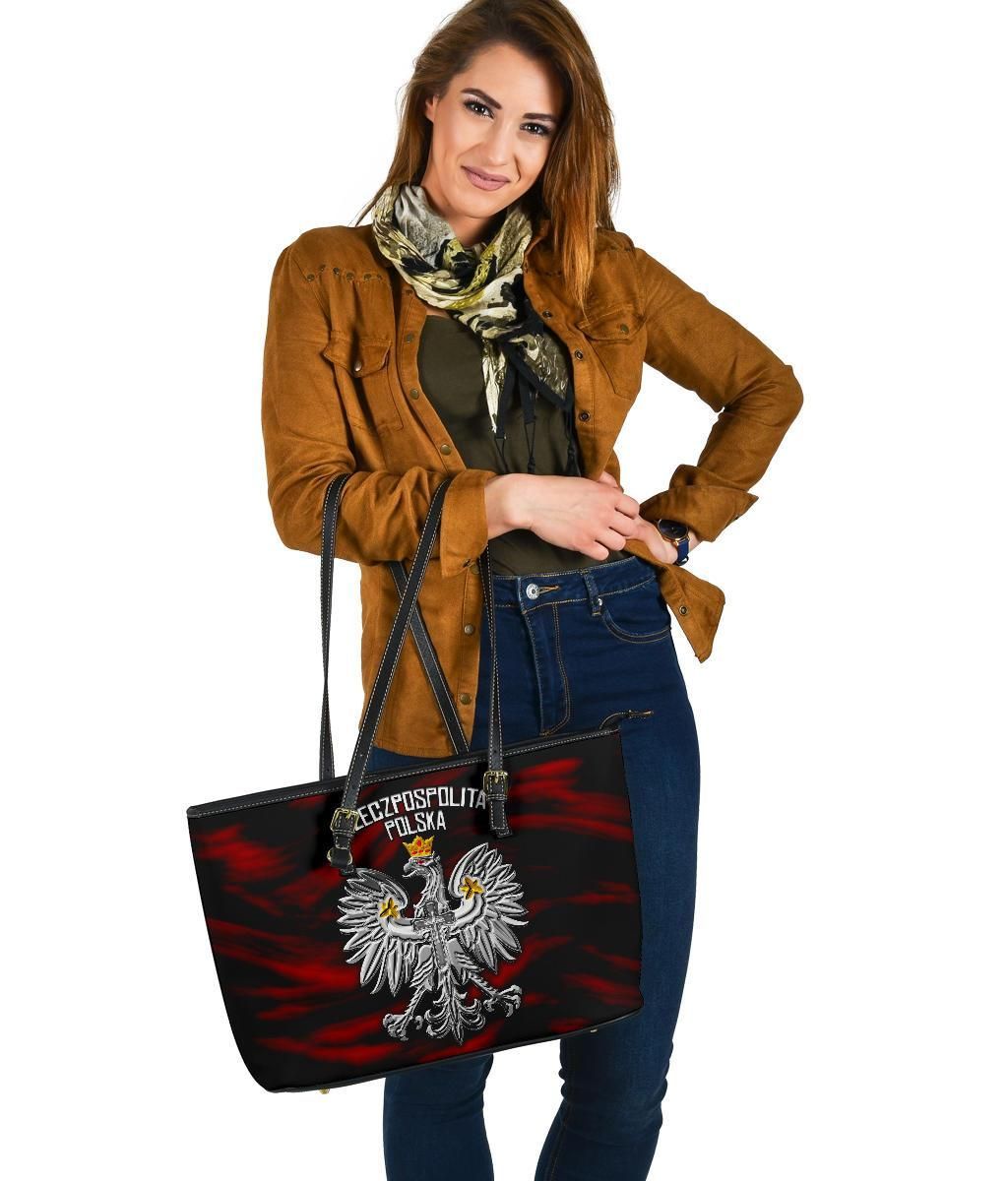 Poland Leather Tote Bag Polish Eagle RLT7