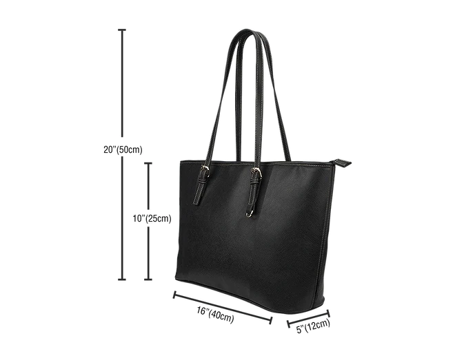 Costa Rica Hibiscus Leather Tote Bag RLT13