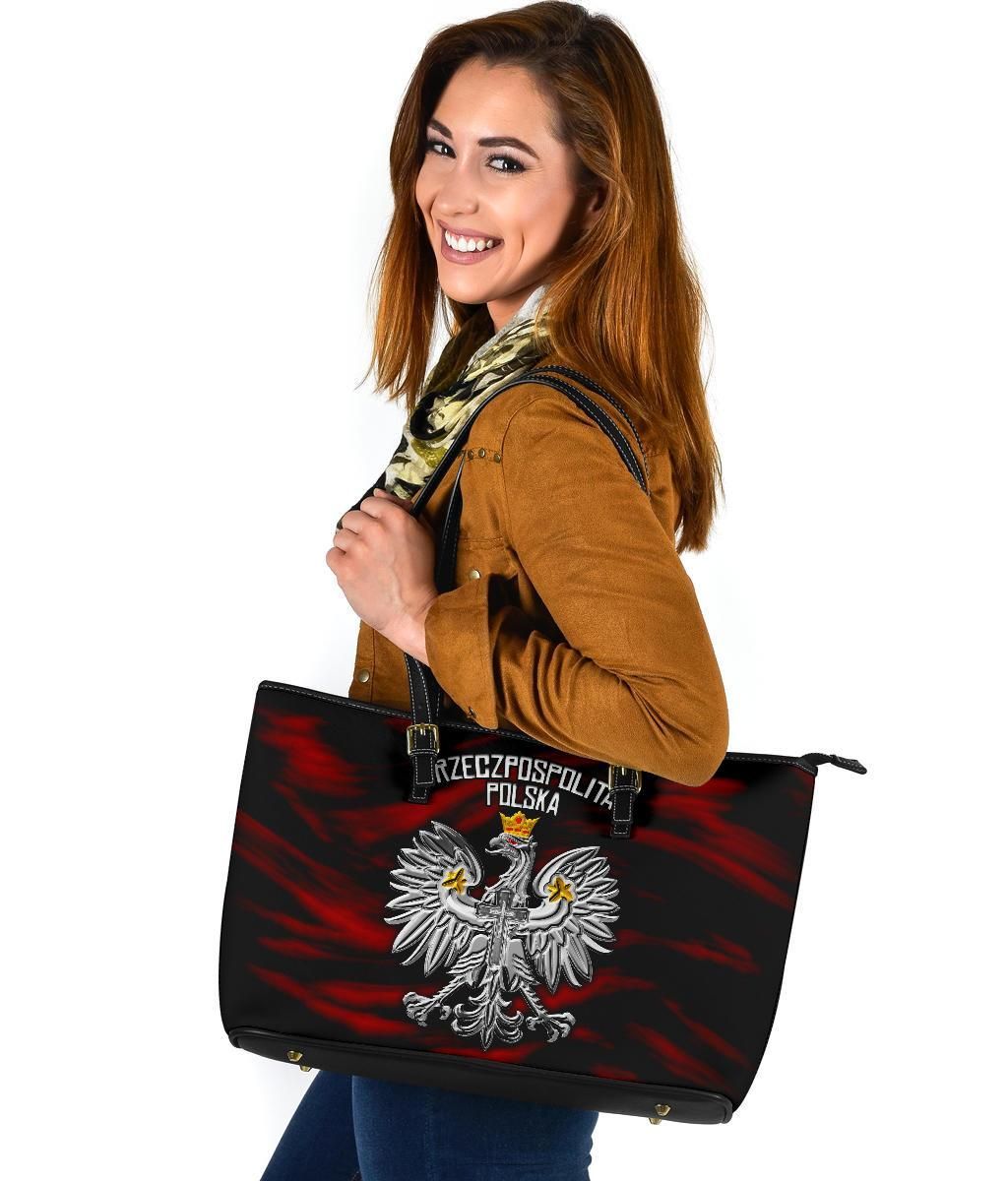 Poland Leather Tote Bag Polish Eagle RLT7