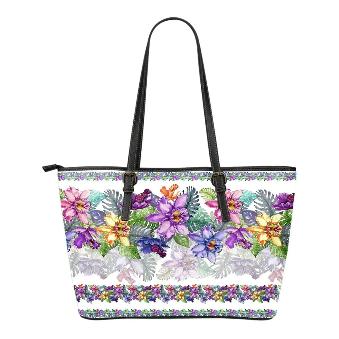 Colombia Cattleya Trianae 01 Leather Tote RLT7