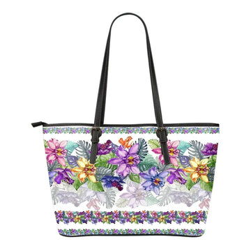Colombia Cattleya Trianae 01 Leather Tote RLT7