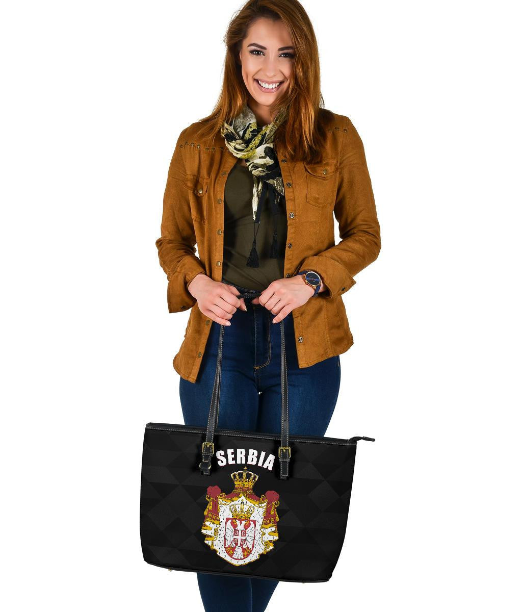 Serbia Leather Tote Bag Serbian Is Me RLT7