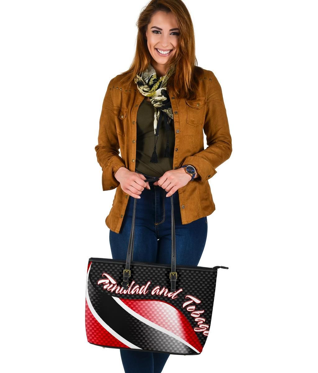 Trinidad and Tobago Leather Tote Bag Trinidad and Tobago Flag RLT6