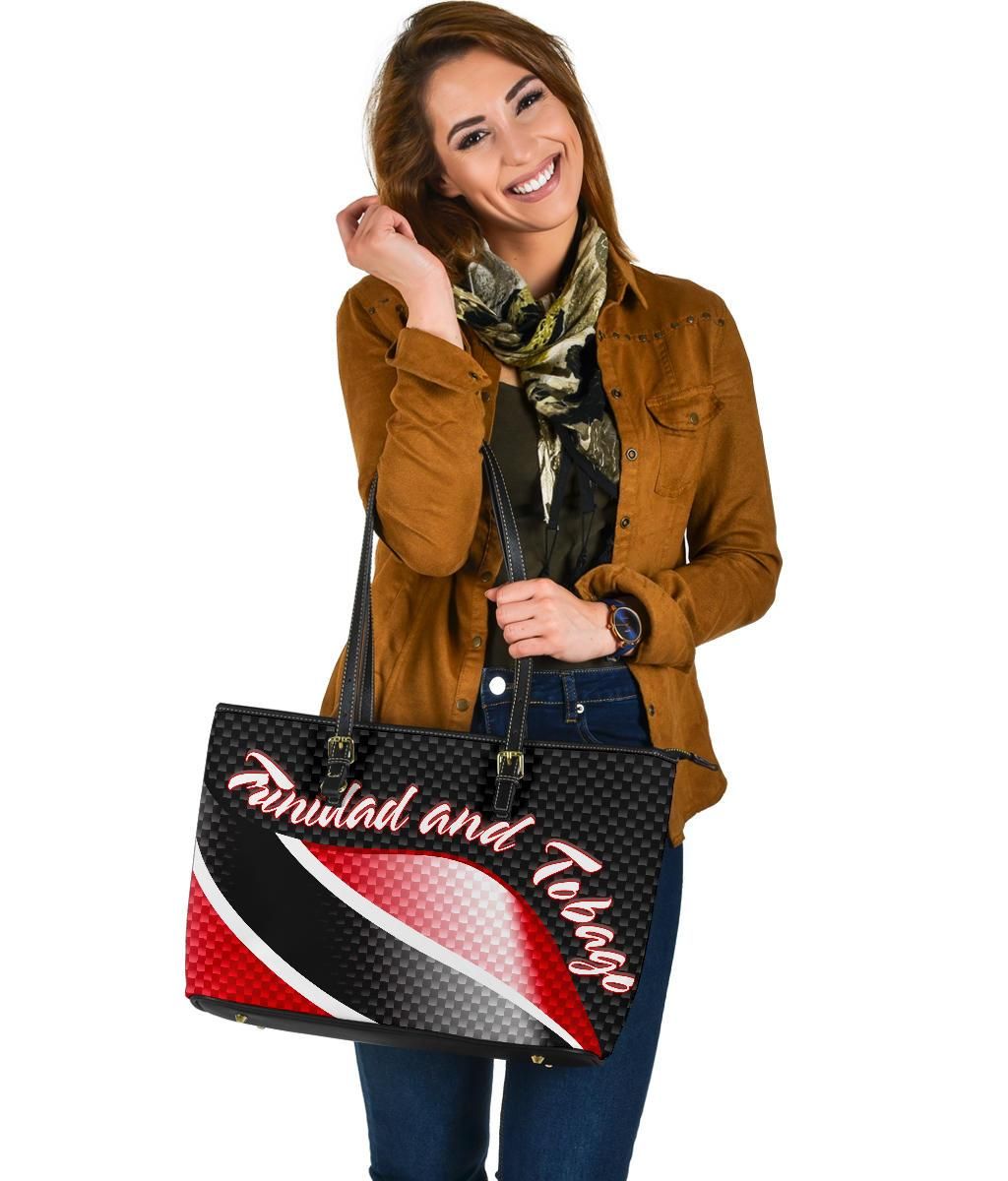 Trinidad and Tobago Leather Tote Bag Trinidad and Tobago Flag RLT6