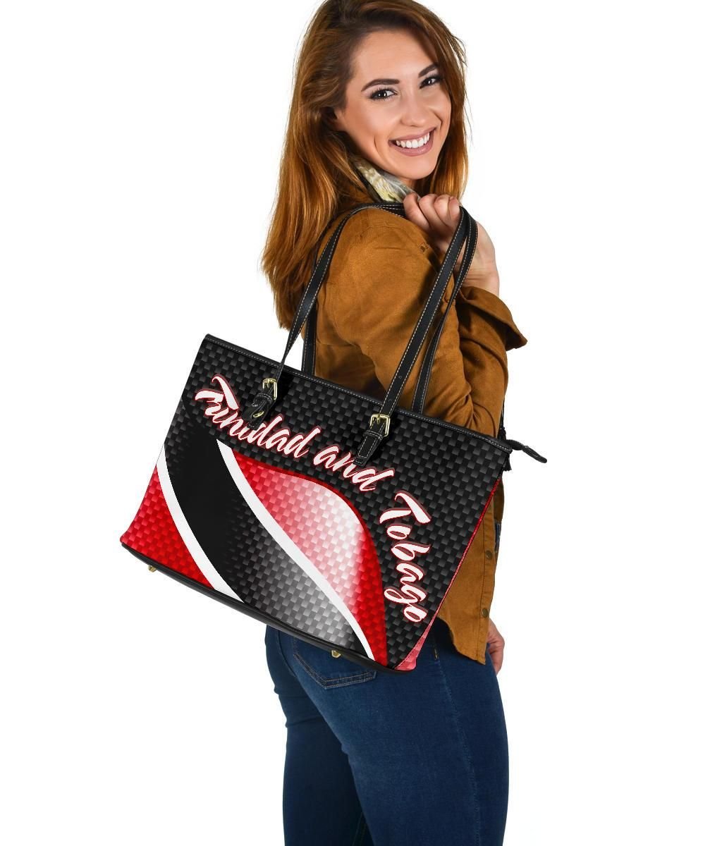 Trinidad and Tobago Leather Tote Bag Trinidad and Tobago Flag RLT6