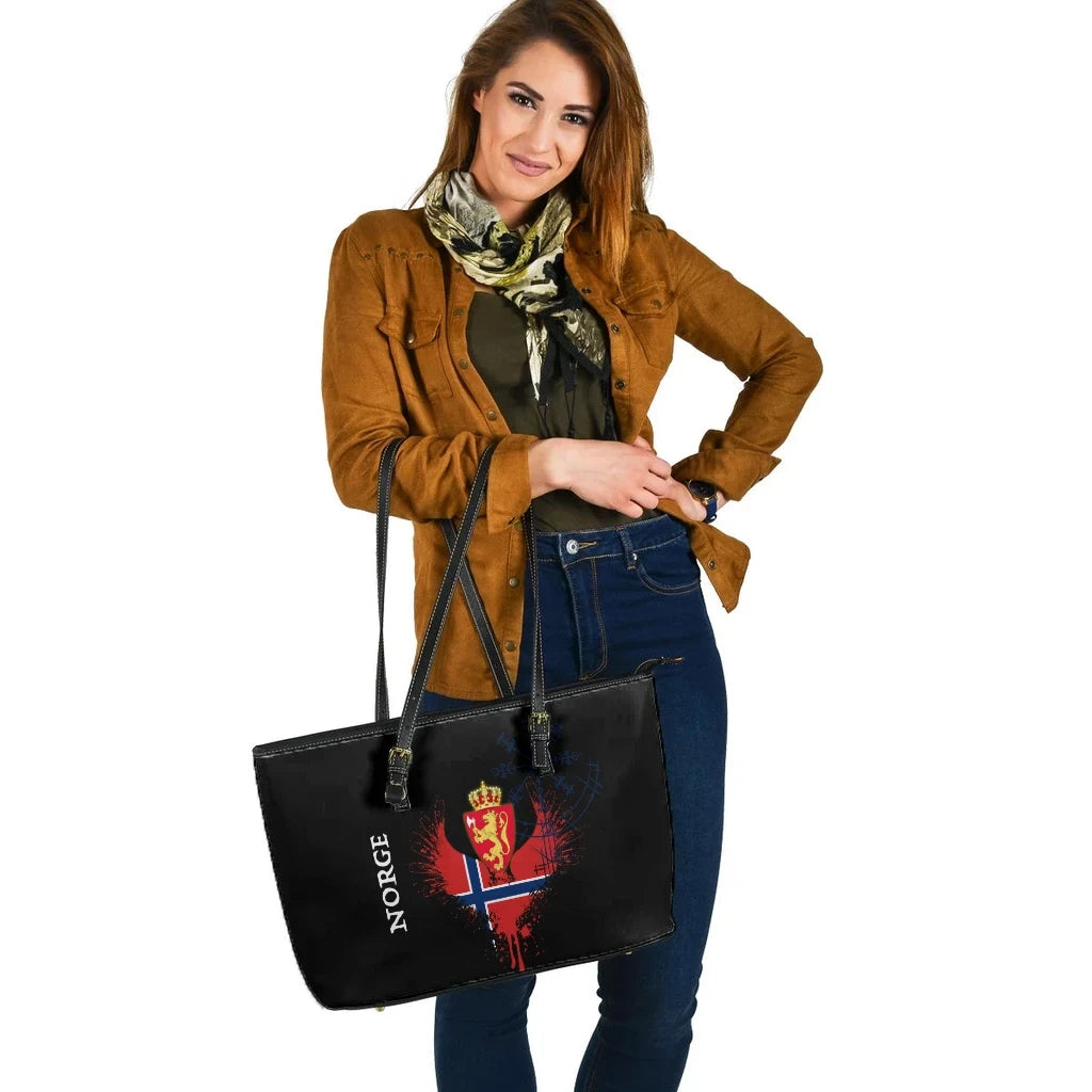 Norway Leather Tote Bag Wings Of Norway RLT7