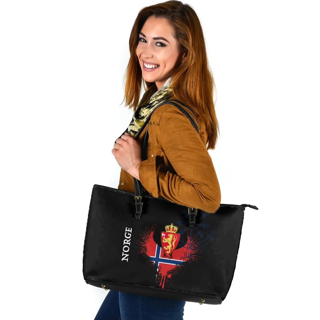 Norway Leather Tote Bag Wings Of Norway RLT7