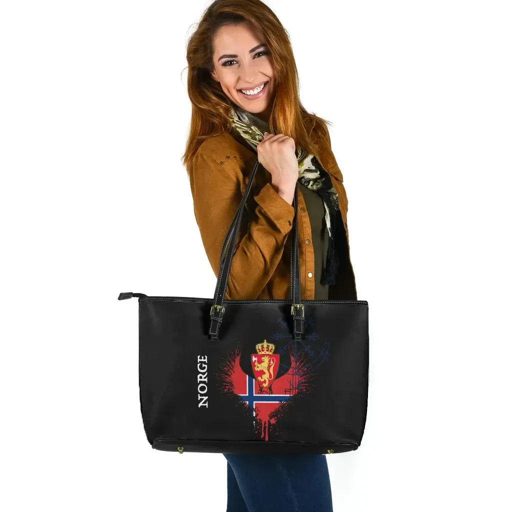 Norway Leather Tote Bag Wings Of Norway RLT7