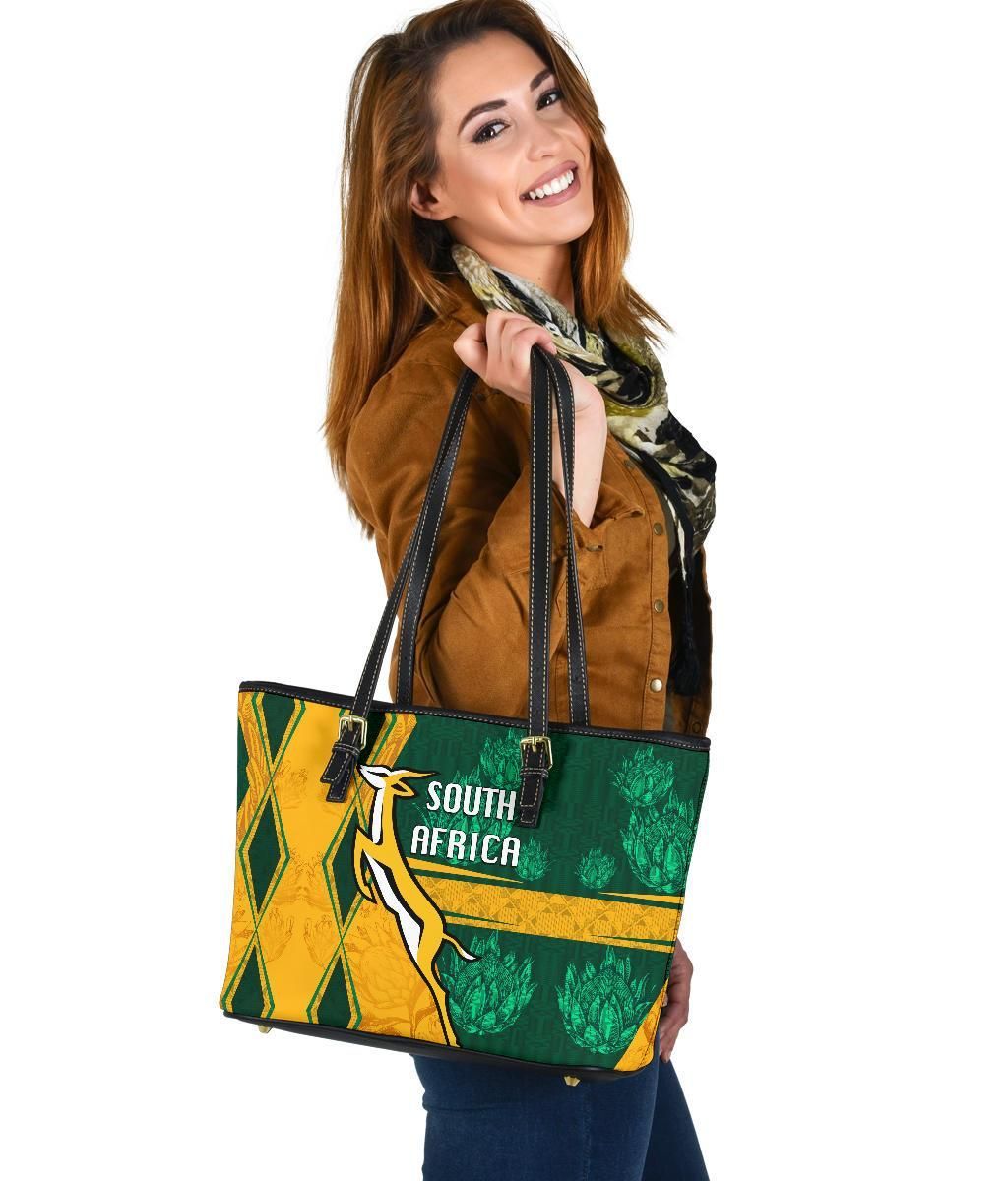 South Africa Leather Tote Springboks Rugby Be Fancy RLT8