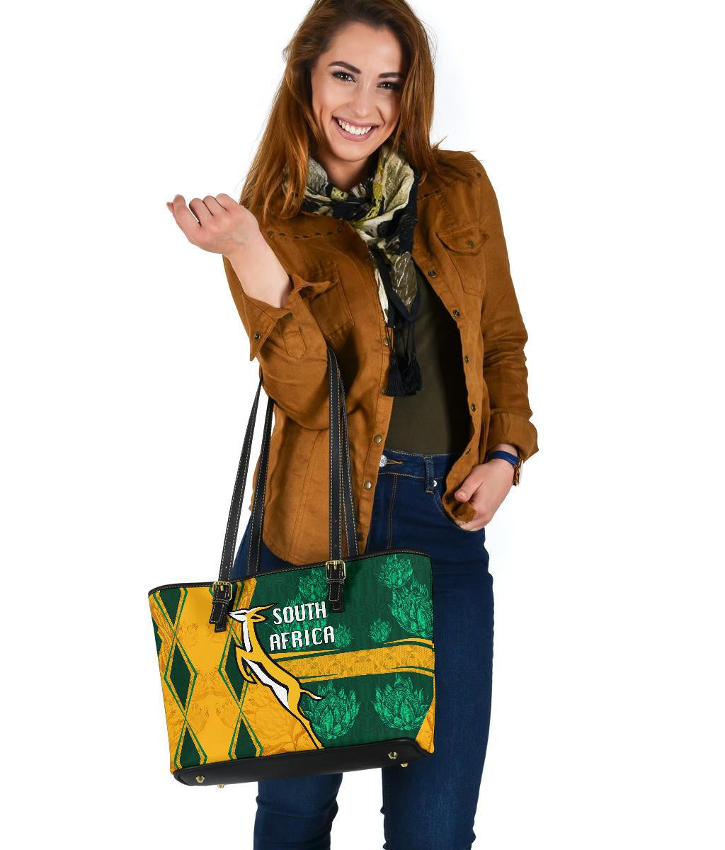 South Africa Leather Tote Springboks Rugby Be Fancy RLT8
