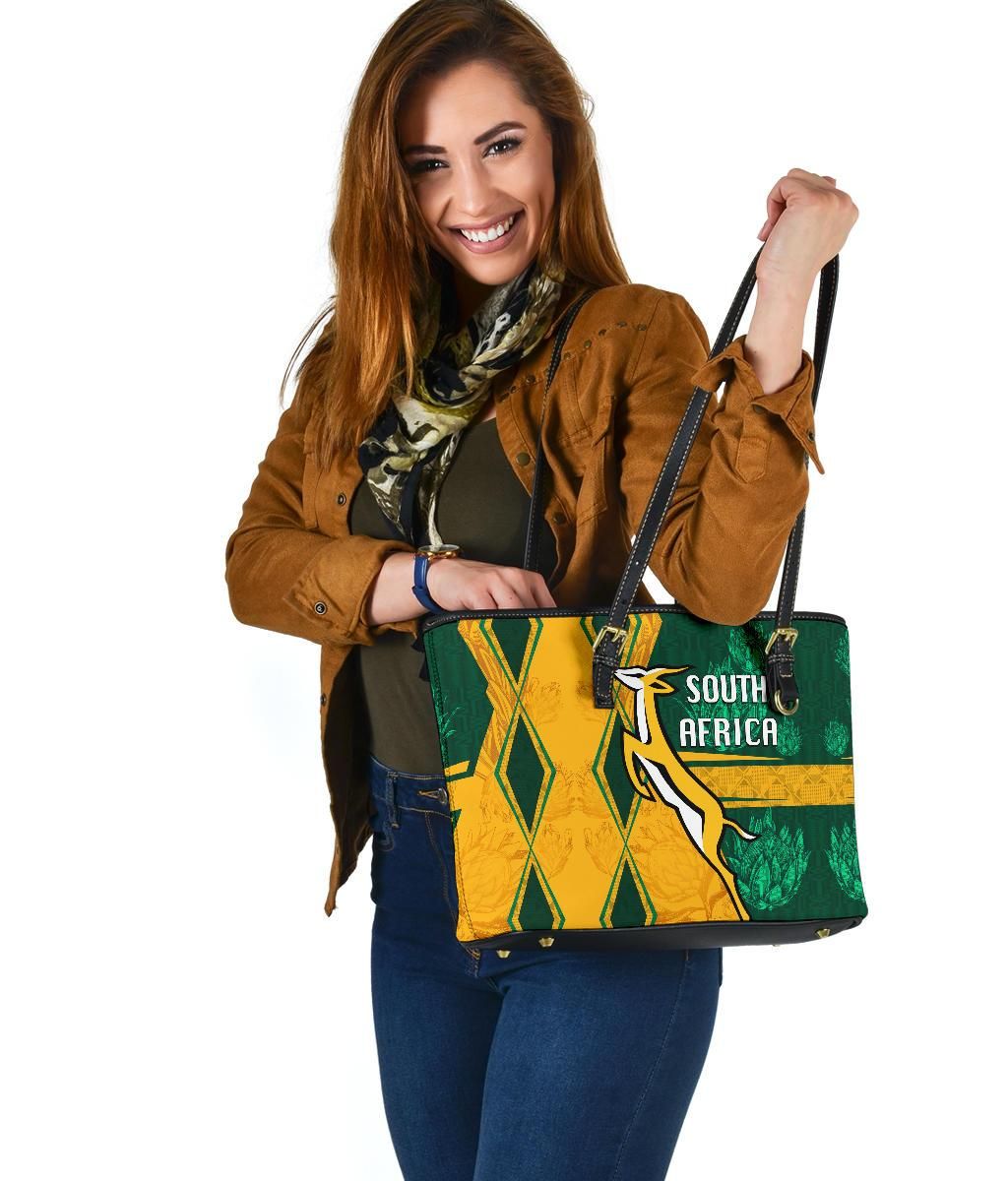South Africa Leather Tote Springboks Rugby Be Fancy RLT8