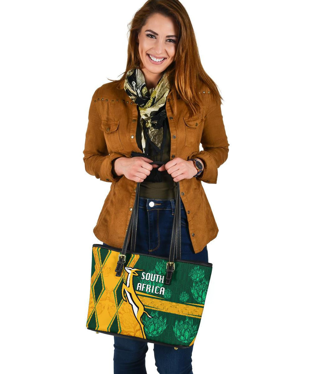 South Africa Leather Tote Springboks Rugby Be Fancy RLT8
