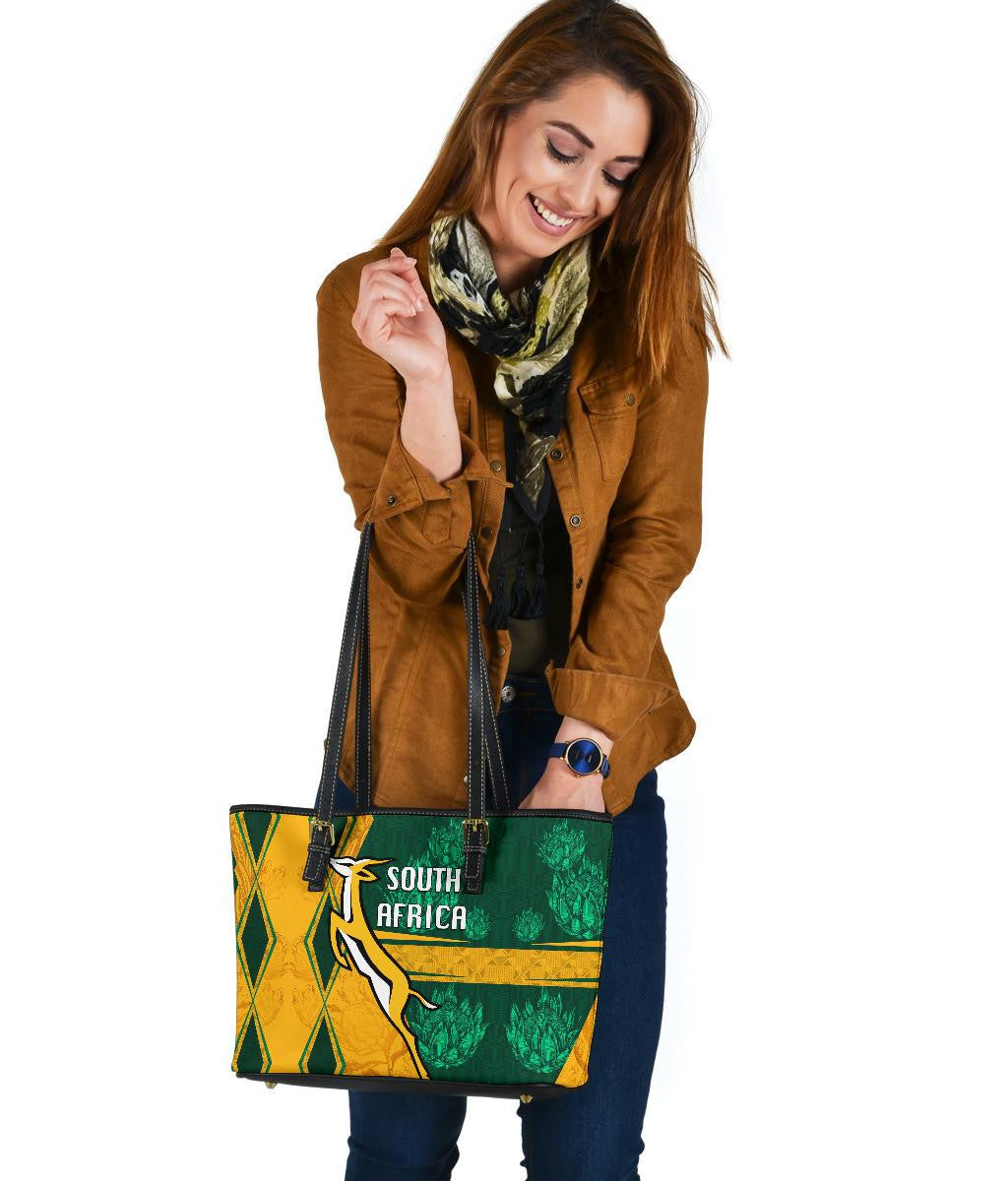 South Africa Leather Tote Springboks Rugby Be Fancy RLT8