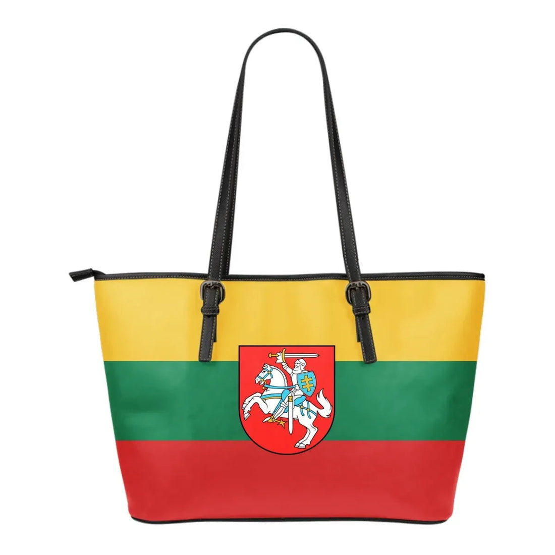 Lithuania - Lietuva Flag Leather Tote Bag RLT6