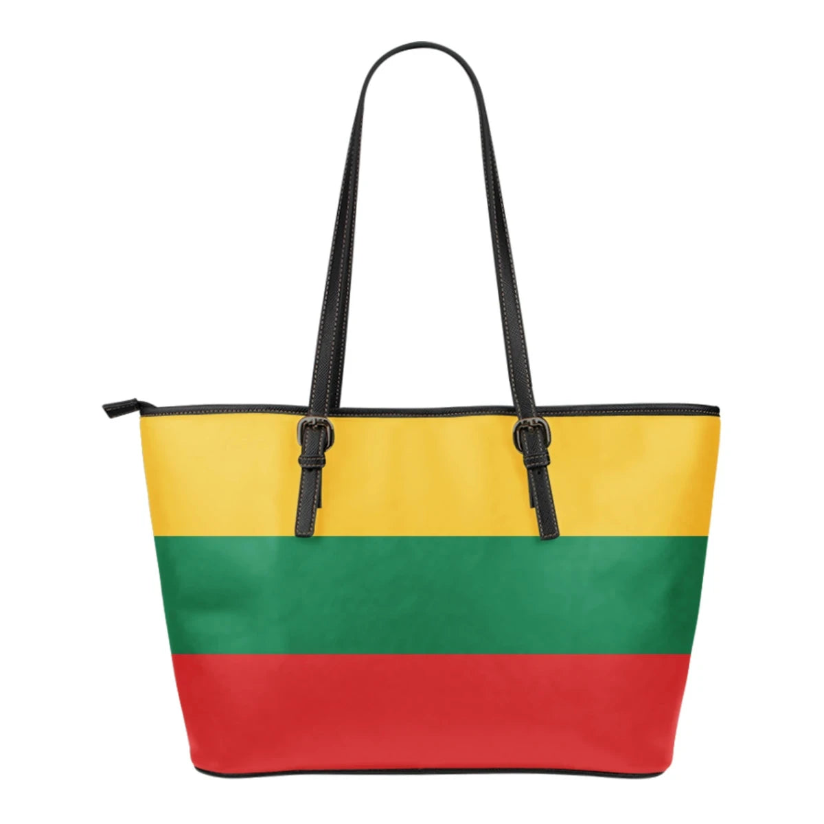 Lithuania - Lietuva Flag Leather Tote Bag RLT6
