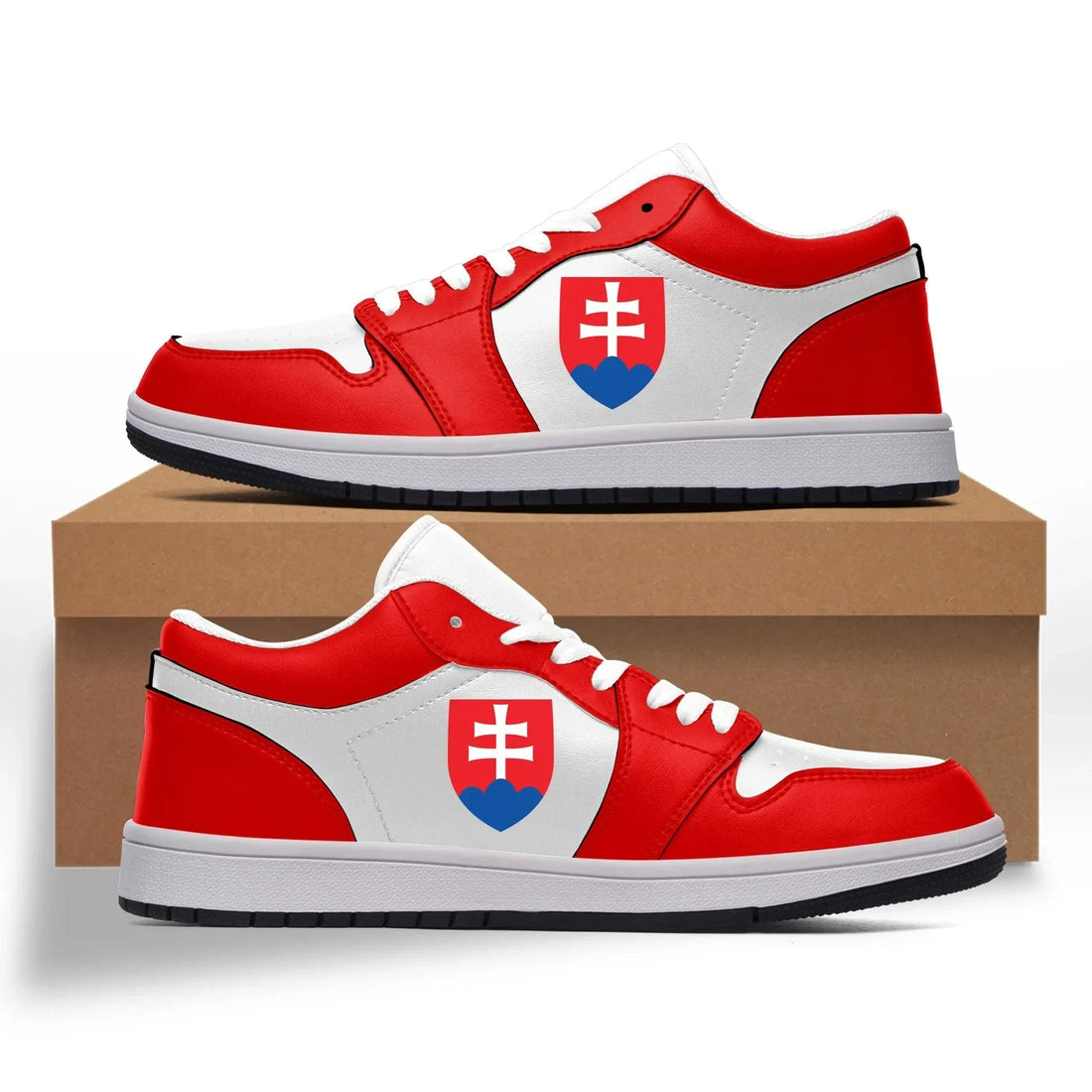 Slovakia Low Gym Red White Sneakers RLT13