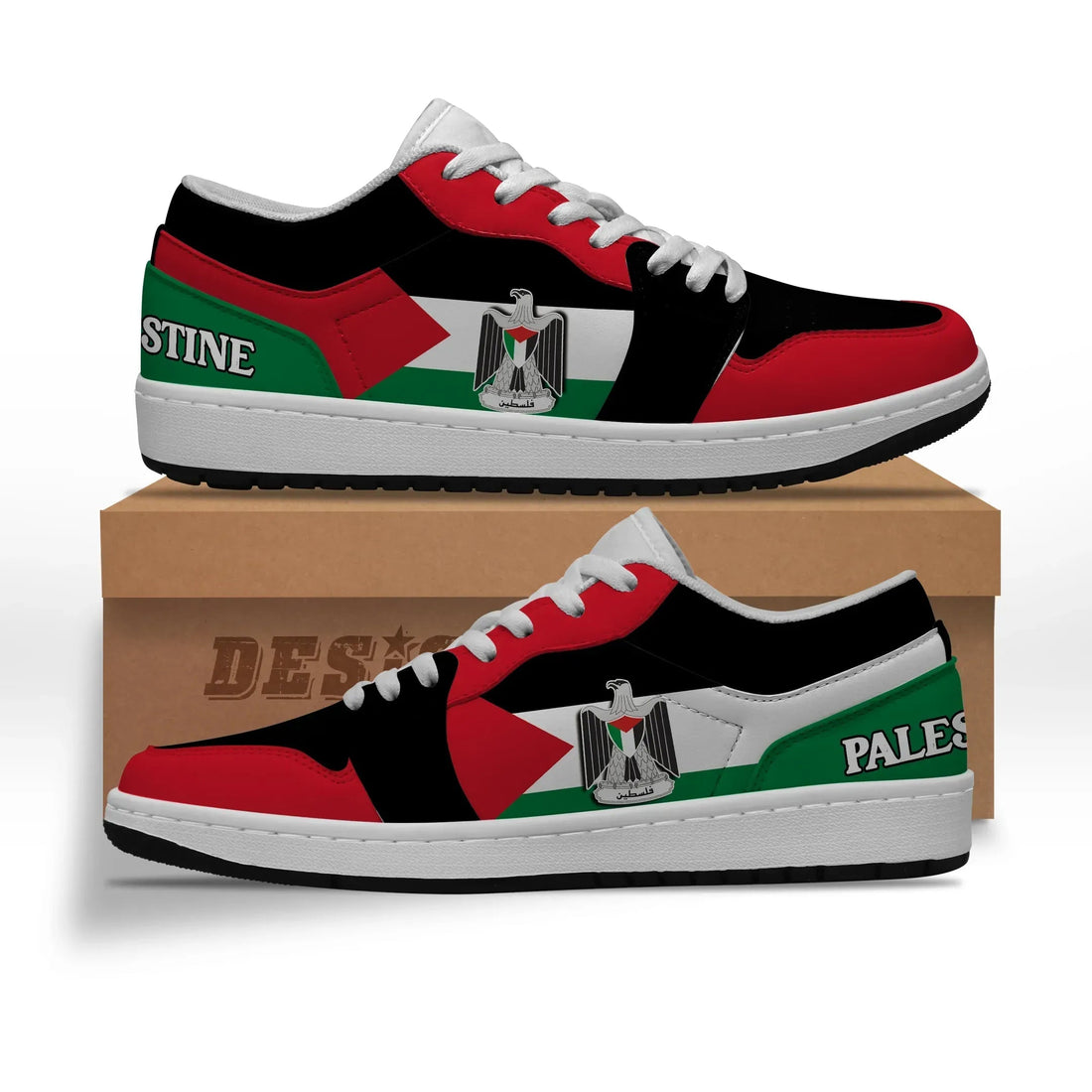 Palestine Coat Of Arms Low Top Sneakers RLT13