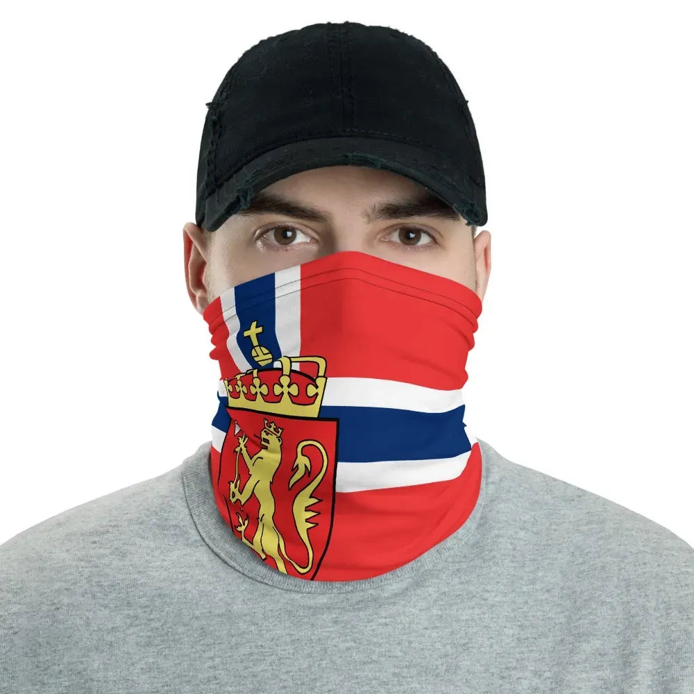 Norway Neck Gaiter Flag Coat Of Arms RLT7