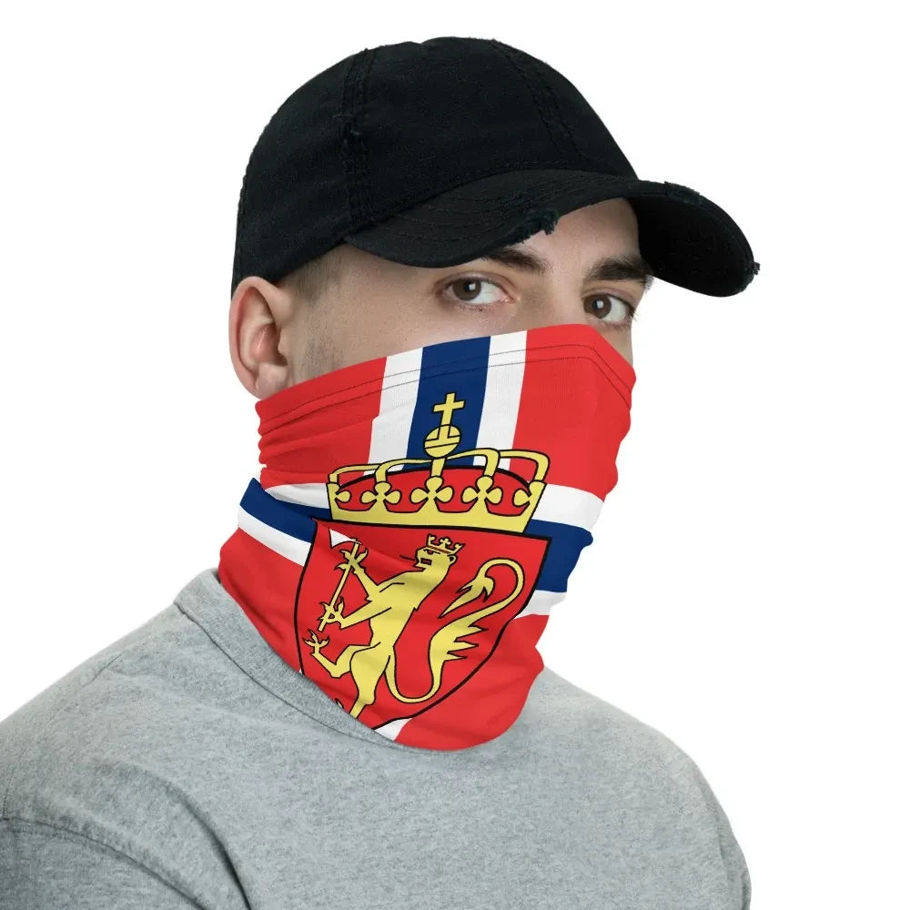 Norway Neck Gaiter Flag Coat Of Arms RLT7