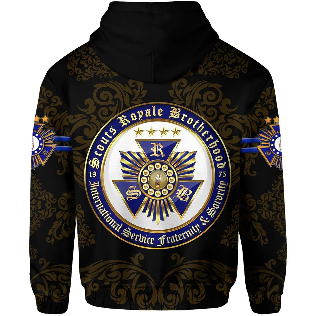 Scouts Royale Brotherhood SRB Zip Hoodie Unique Version Black LT8