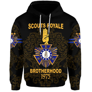 Scouts Royale Brotherhood SRB Hoodie Unique Version Black LT8