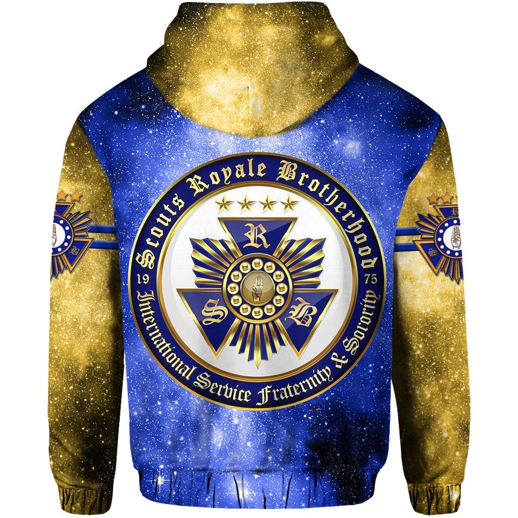 Scouts Royale Brotherhood SRB Zip Hoodie Unique Version Blue LT8