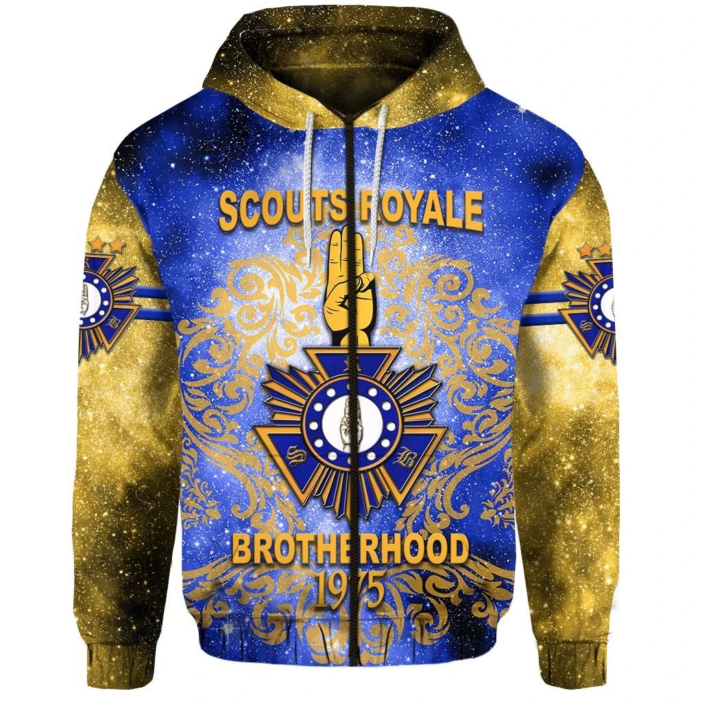 Scouts Royale Brotherhood SRB Zip Hoodie Unique Version Blue LT8