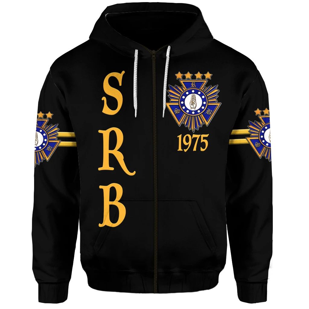 Scouts Royale Brotherhood SRB Zip Hoodie Original Style Black LT8