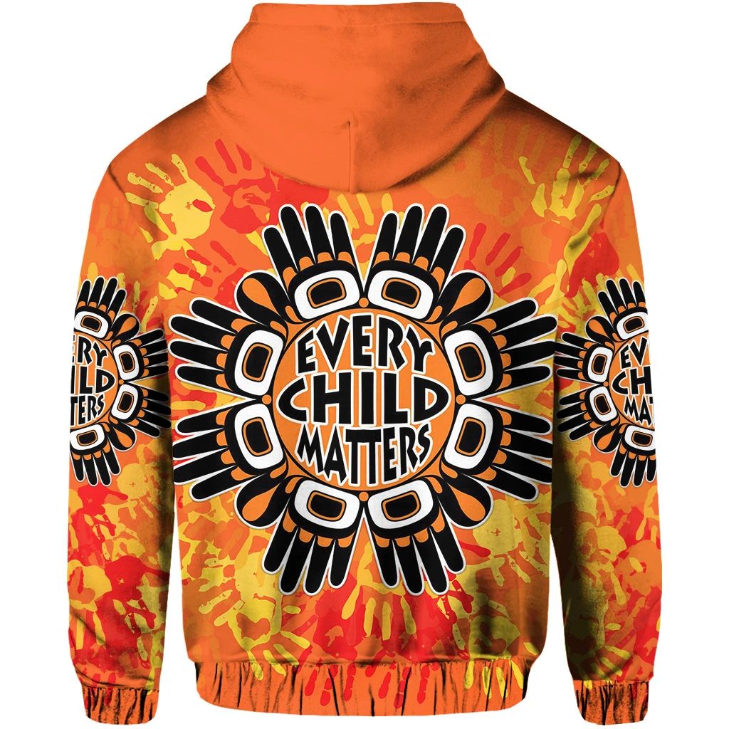 Orange Shirt Day Zip Hoodie Every Child Matters Simple Style LT8