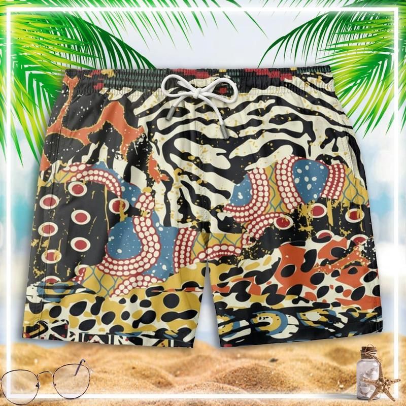 African Patchwork Men's Short LT20