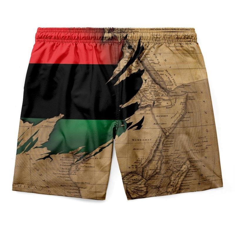 Power African Map Men's Shorts LT20