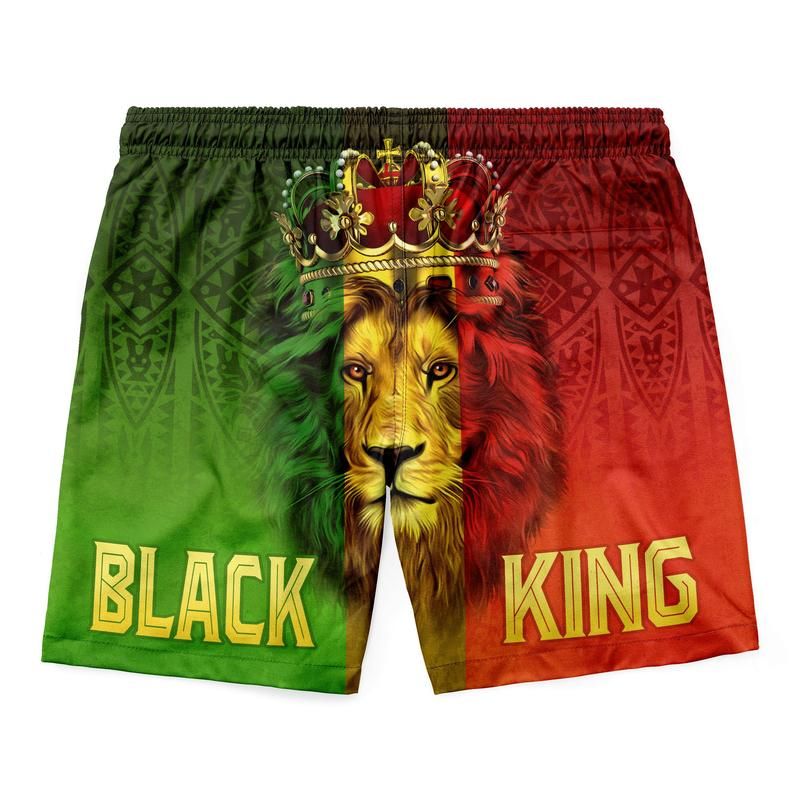 Black King Lion Men's Short LT20