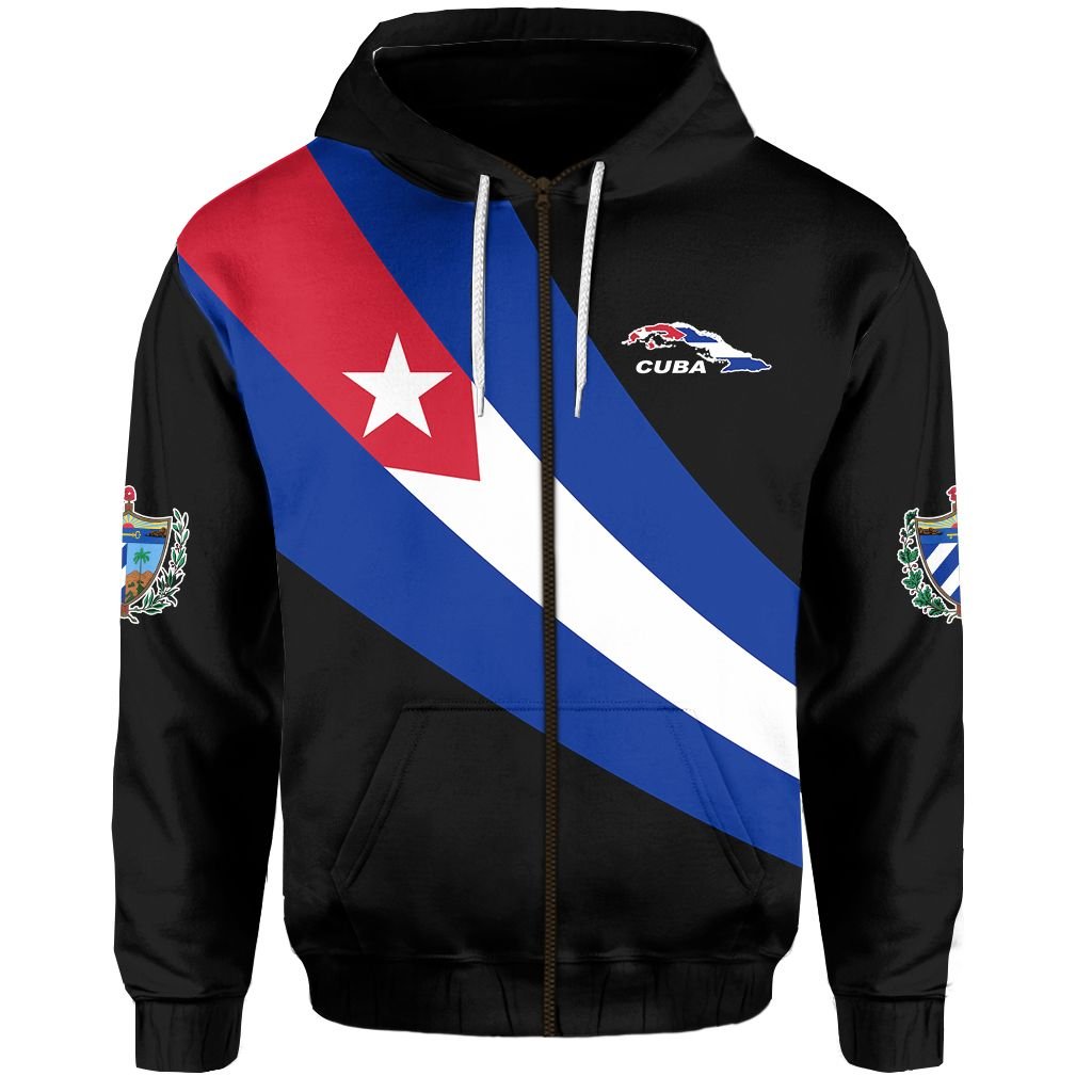 Custom Pride Cuba Zip Hoodie LT13
