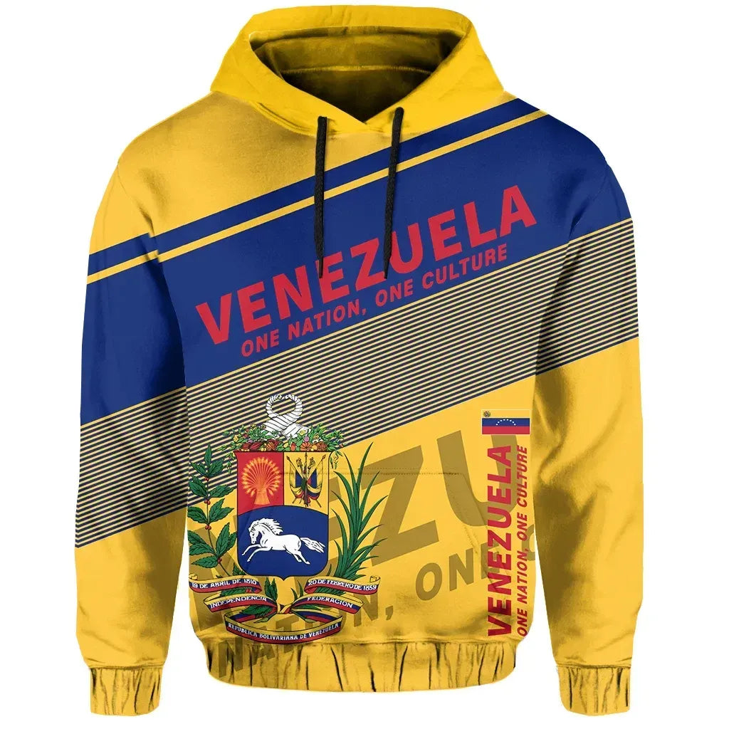 Venezuela Hoodie Flag Motto Limited Style RLT7