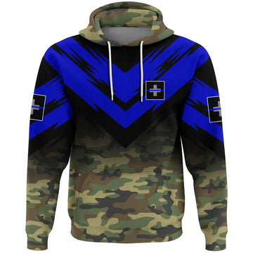 Switzerland Flag Hoodie Based Version Of The Thin Blue Line Symbol RLT13