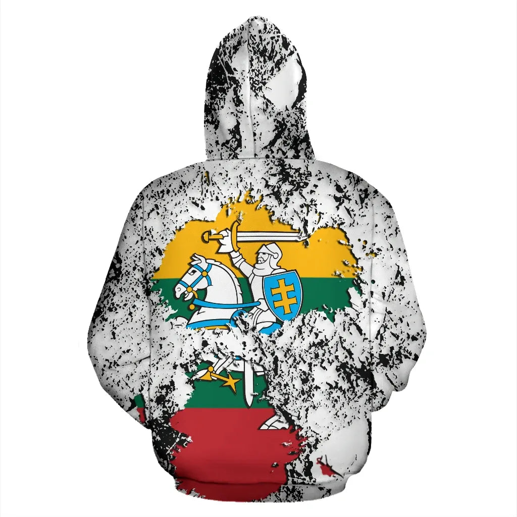 Lithuania Hoodie Lithuanian Flag Splatters Style RLT6