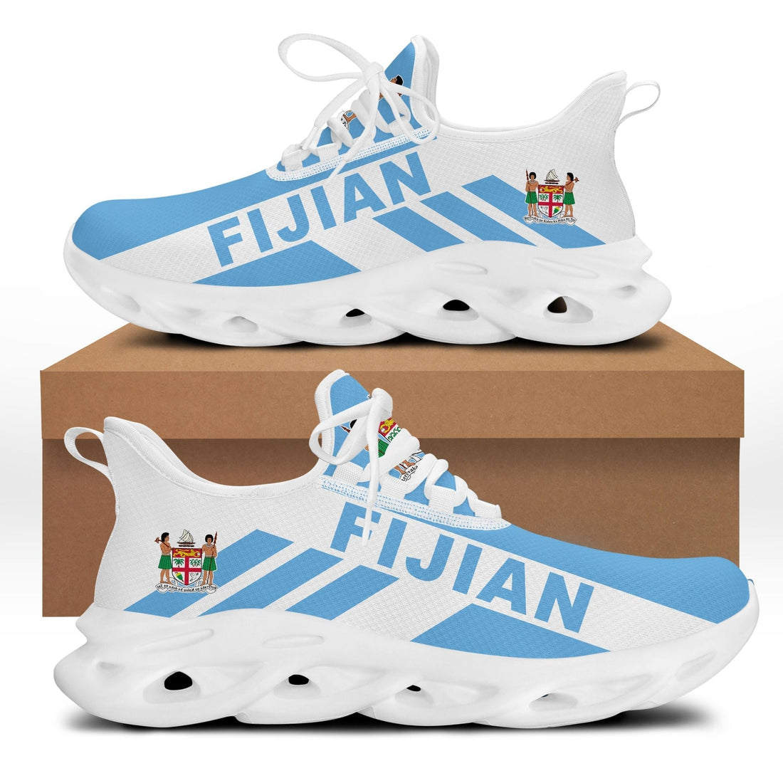Polynesian Footwear Fiji Flag Sport Clunky Sneakers LT10