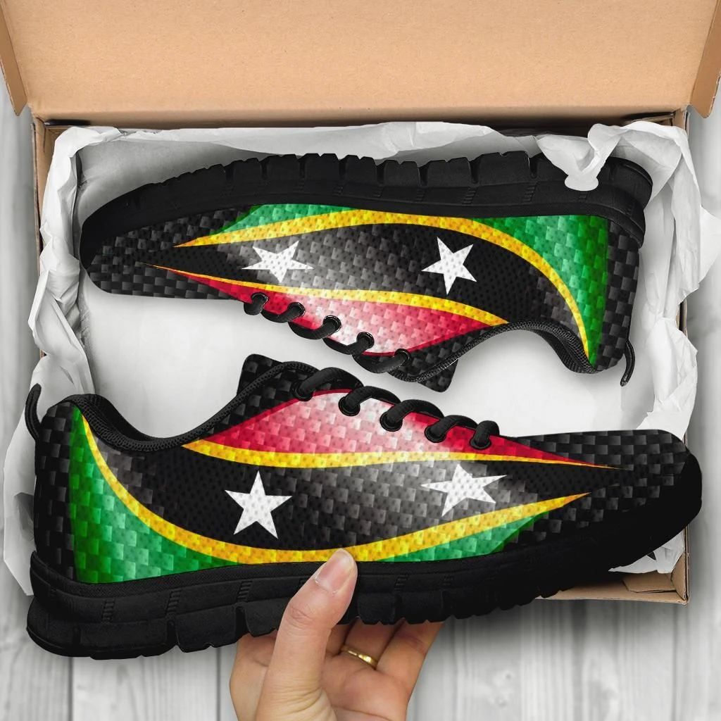 Saint Kitts and Nevis Sneakers Saint Kitts and Nevis Flag LT13