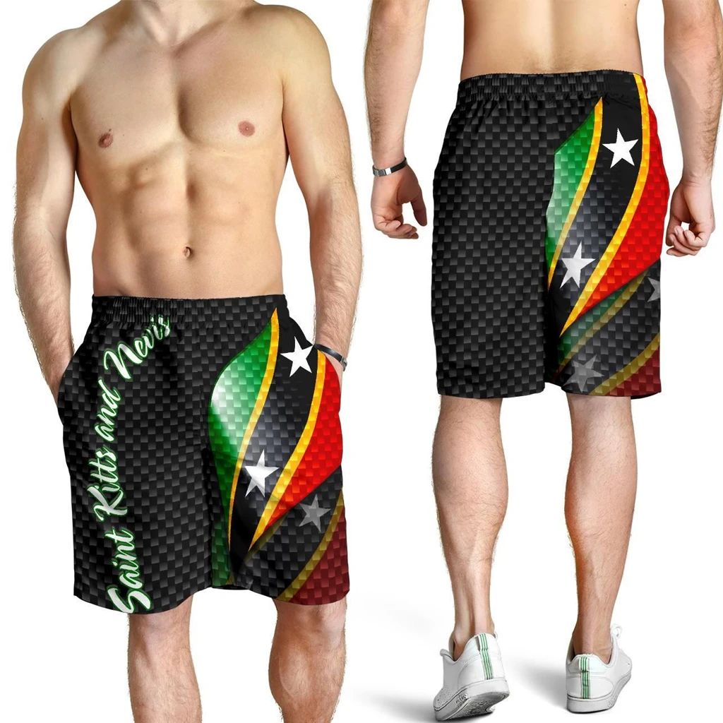 Saint Kitts and Nevis Men Shorts Saint Kitts and Nevis Flag LT13