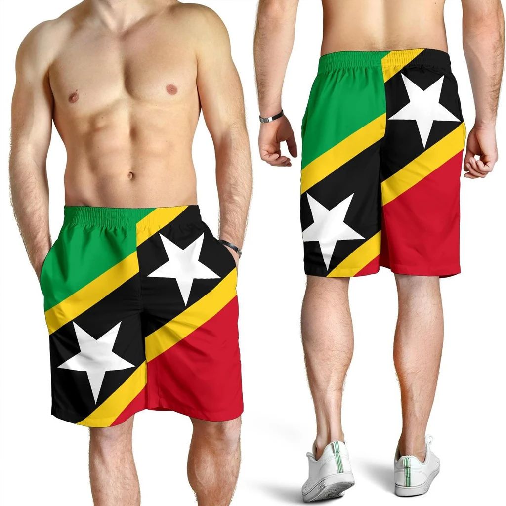 Saint Kitts and Nevis Men Shorts Saint Kitts and Nevis Flag Style LT13