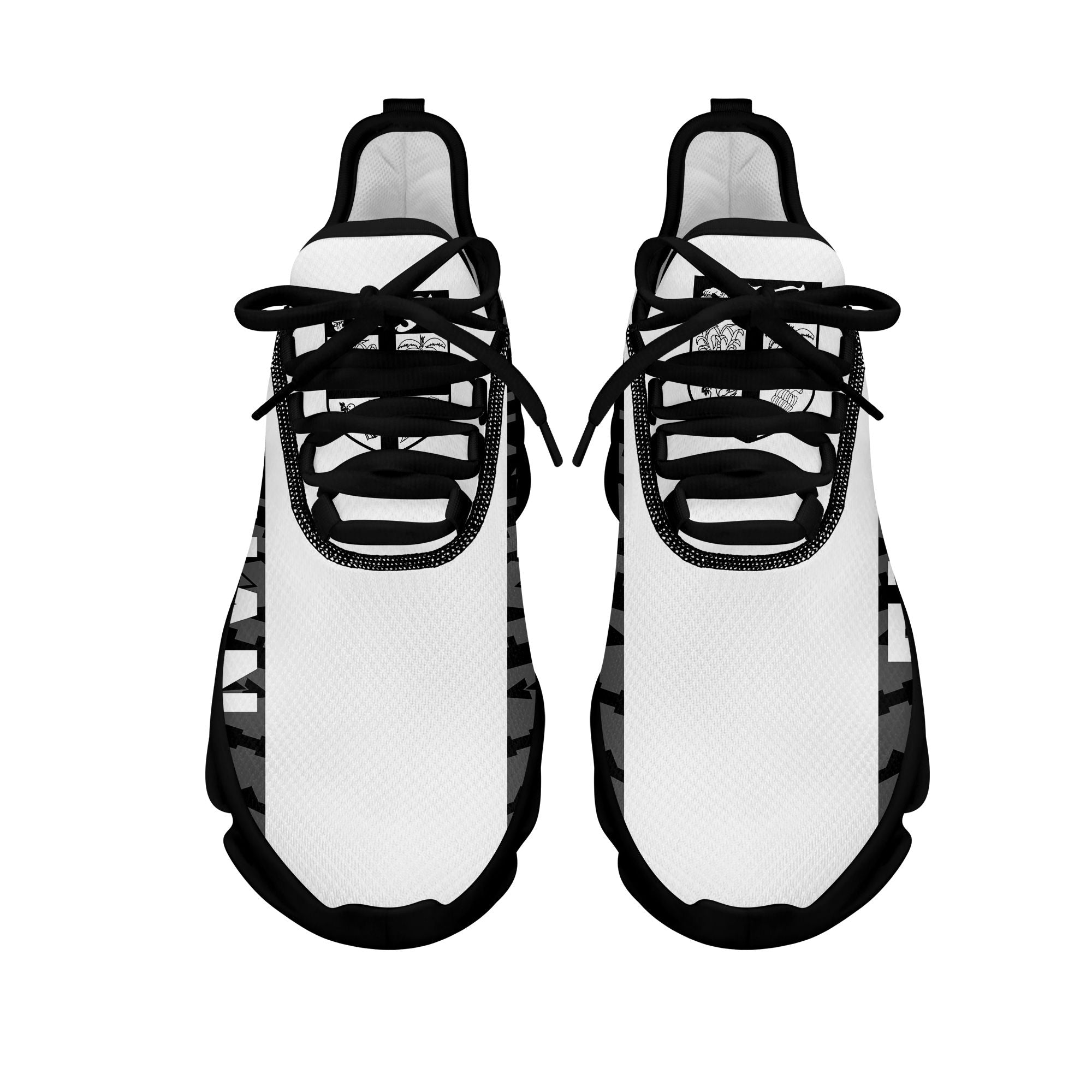 Polynesian Footwear Fiji Flag Sport Clunky Sneakers White LT10