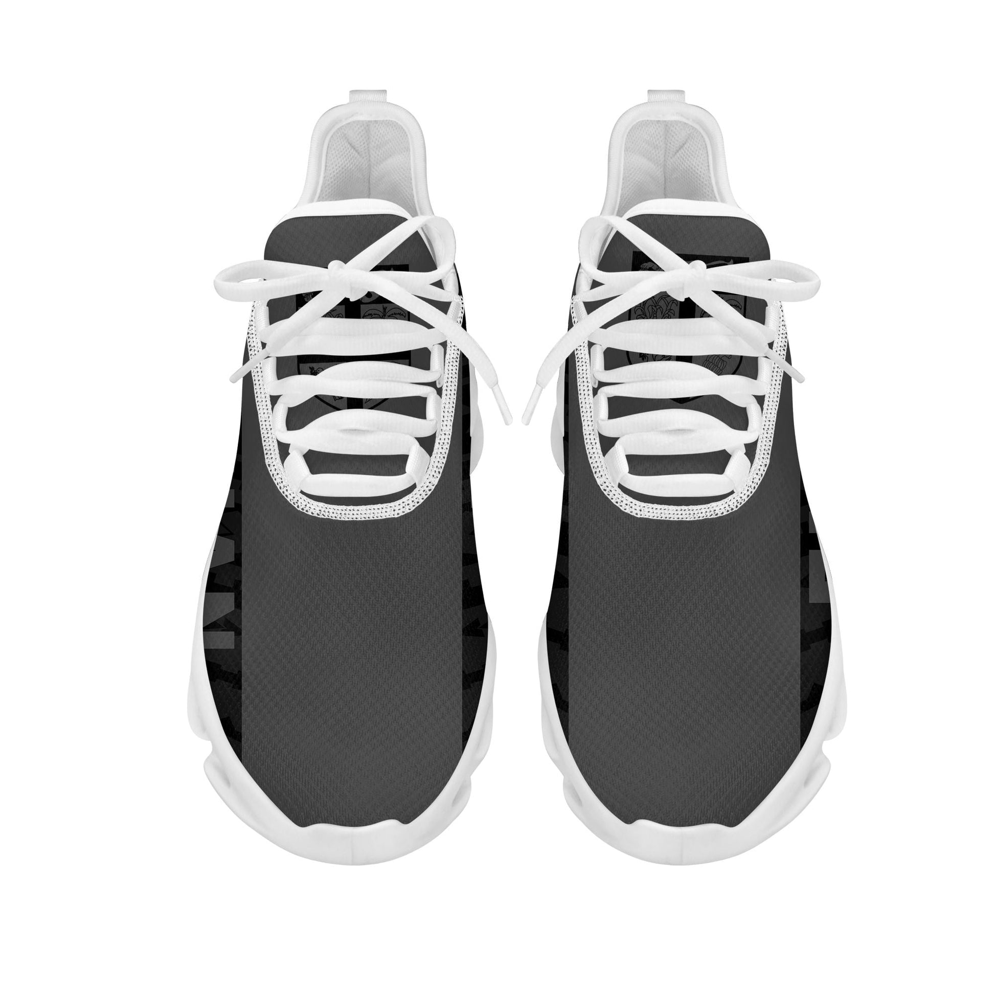 Polynesian Footwear Fiji Flag Sport Clunky Sneakers Gray LT10