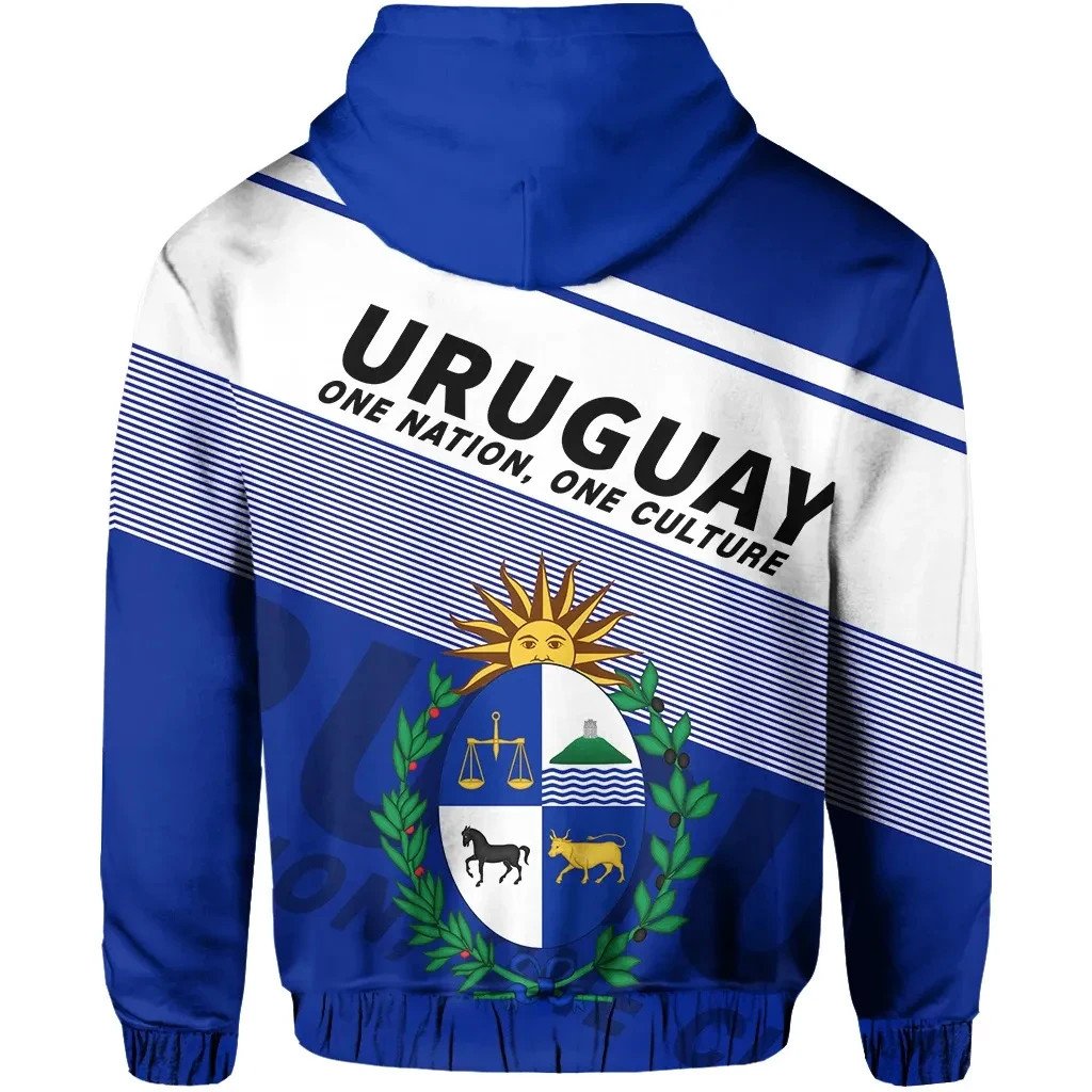 Uruguay Zip Hoodie Coat Of Arms Limited LT13