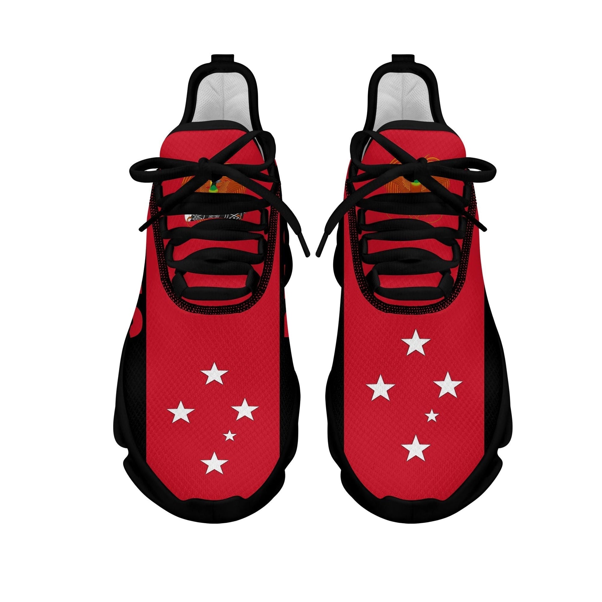 Polynesian Footwear Papua New Guinea Flag Sport Clunky Sneakers LT10