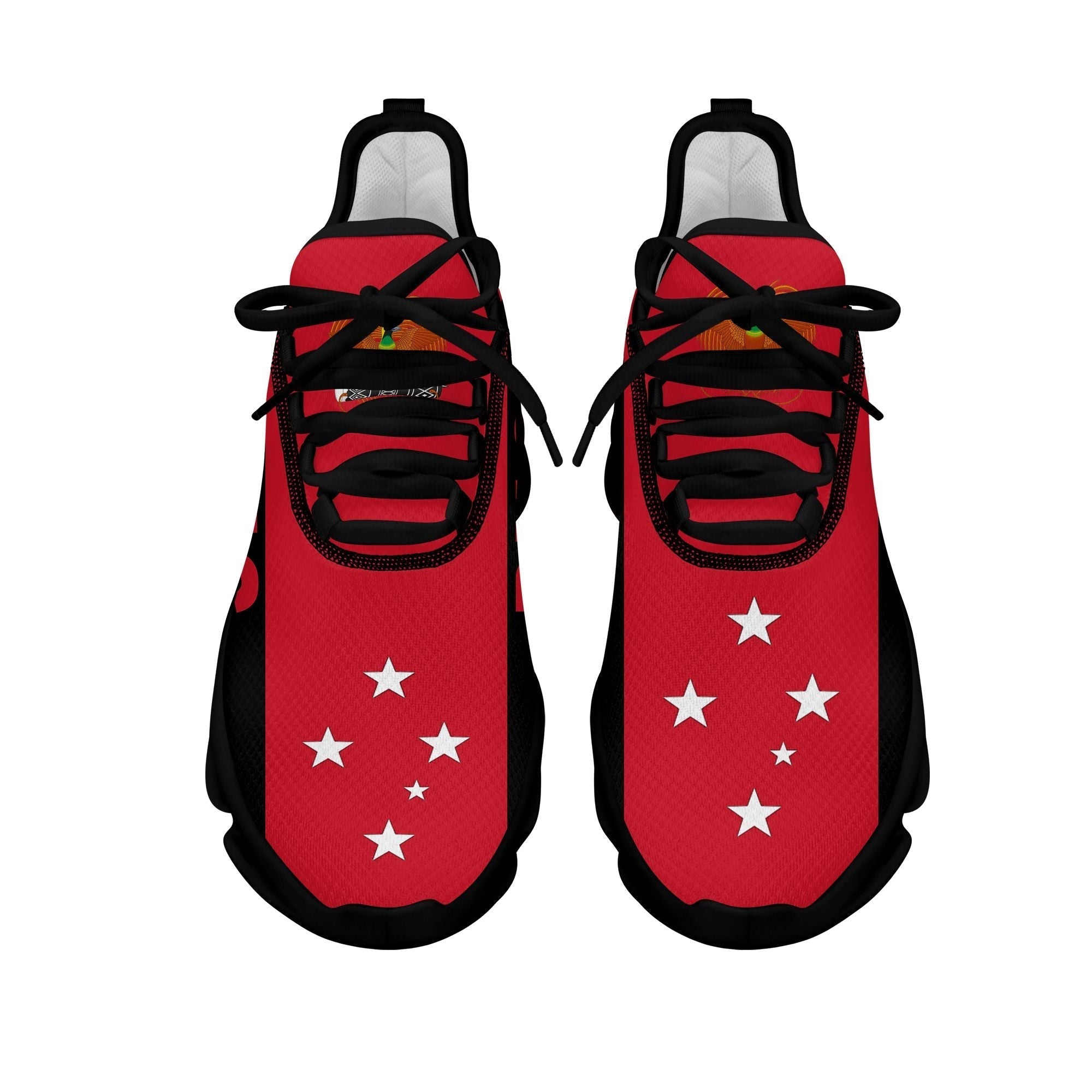 Polynesian Footwear Papua New Guinea Flag Sport Clunky Sneakers LT10