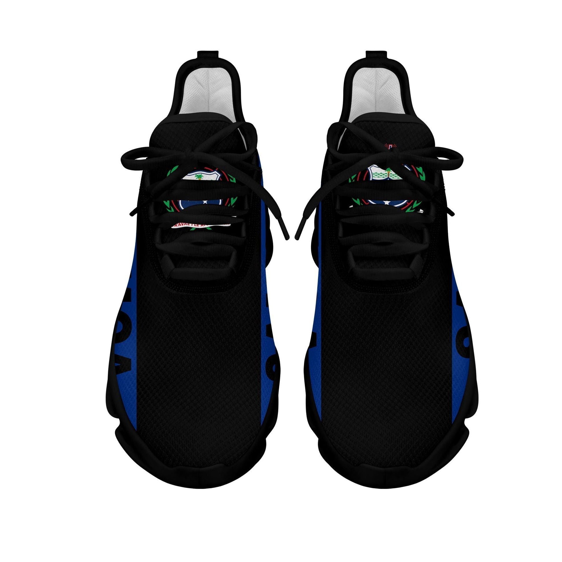 Polynesian Footwear Samoa Flag Sport Clunky Sneakers Black LT10