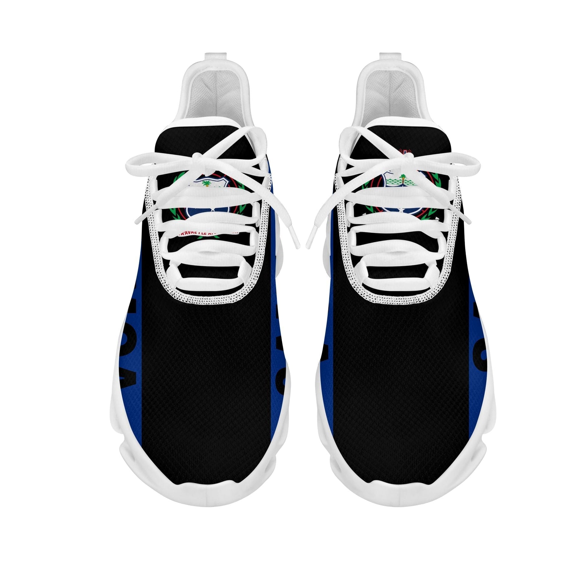 Polynesian Footwear Samoa Flag Sport Clunky Sneakers Black LT10
