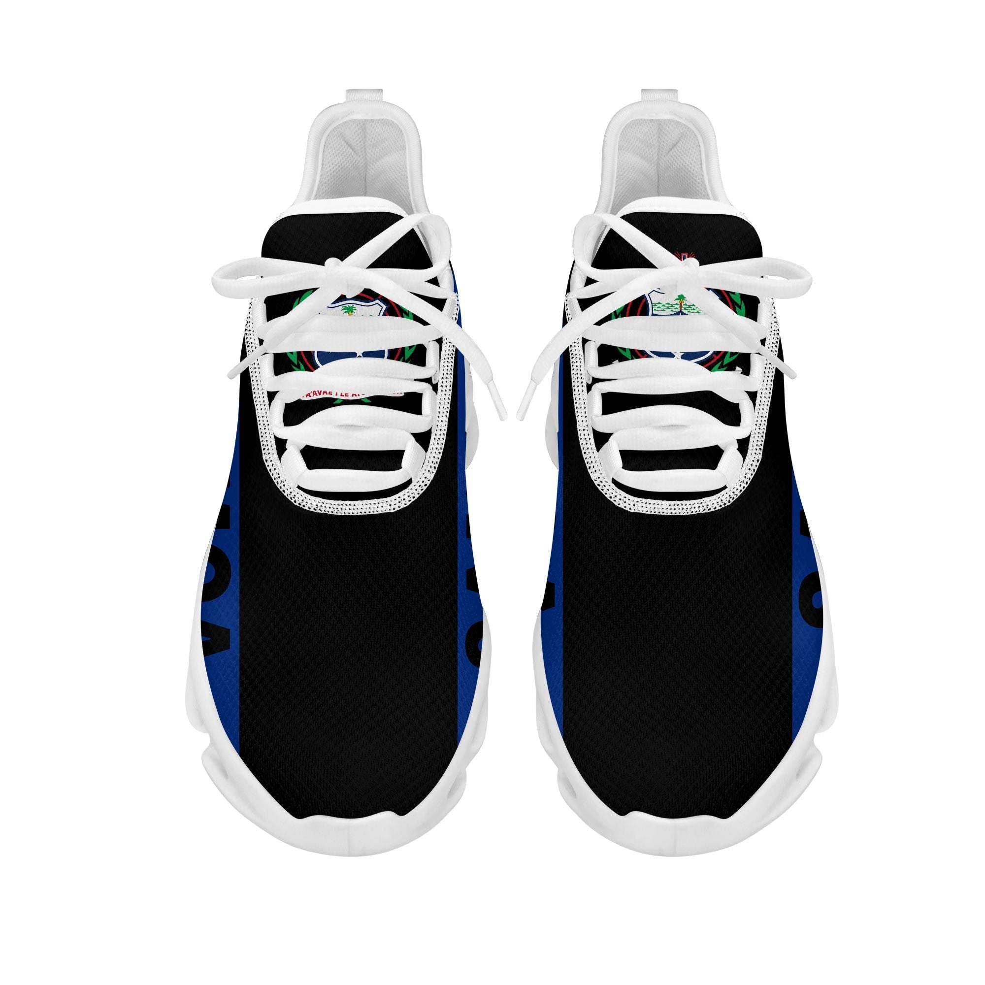 Polynesian Footwear Samoa Flag Sport Clunky Sneakers Black LT10