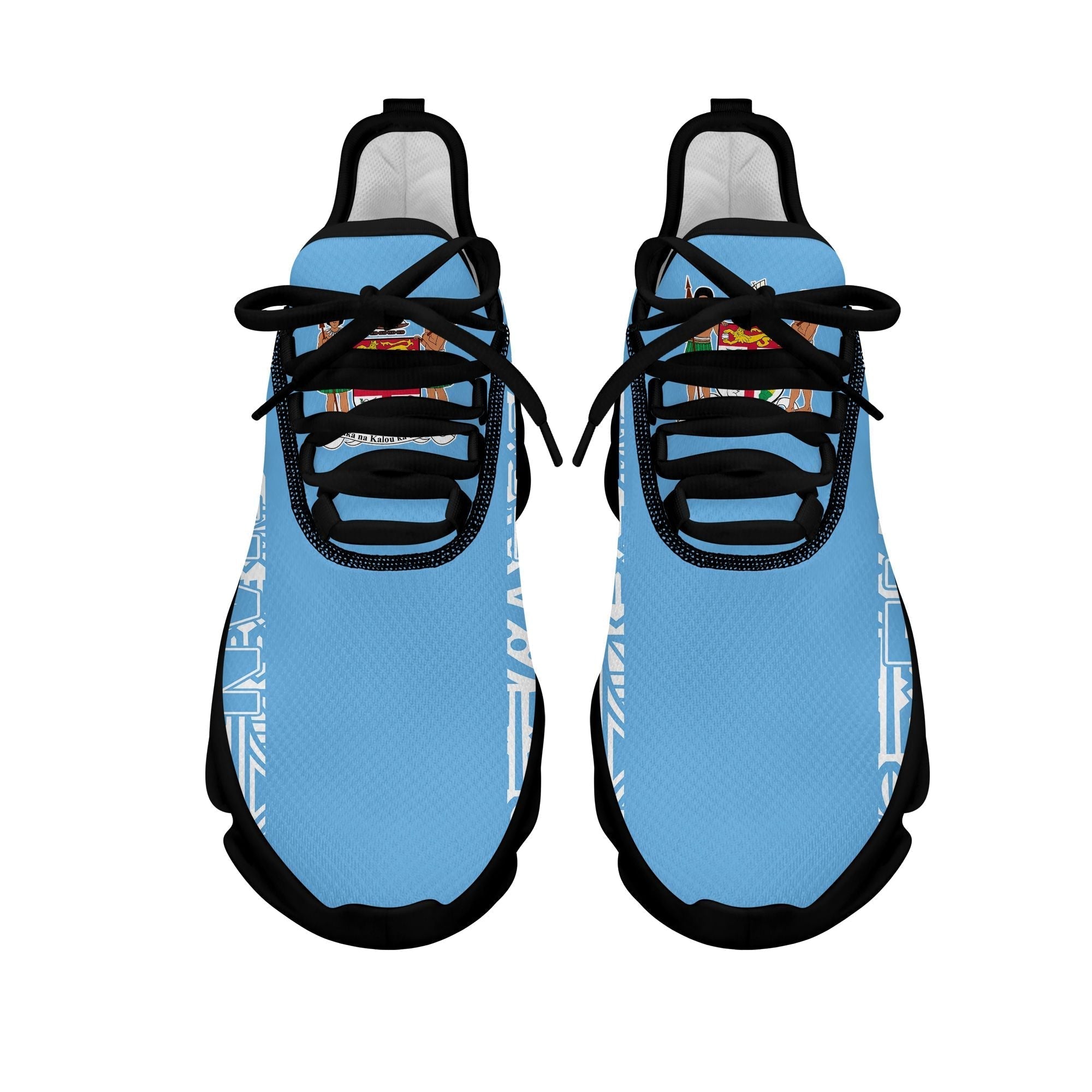 Polynesian Footwear Fiji Flag Tapa Sport Clunky Sneakers LT10